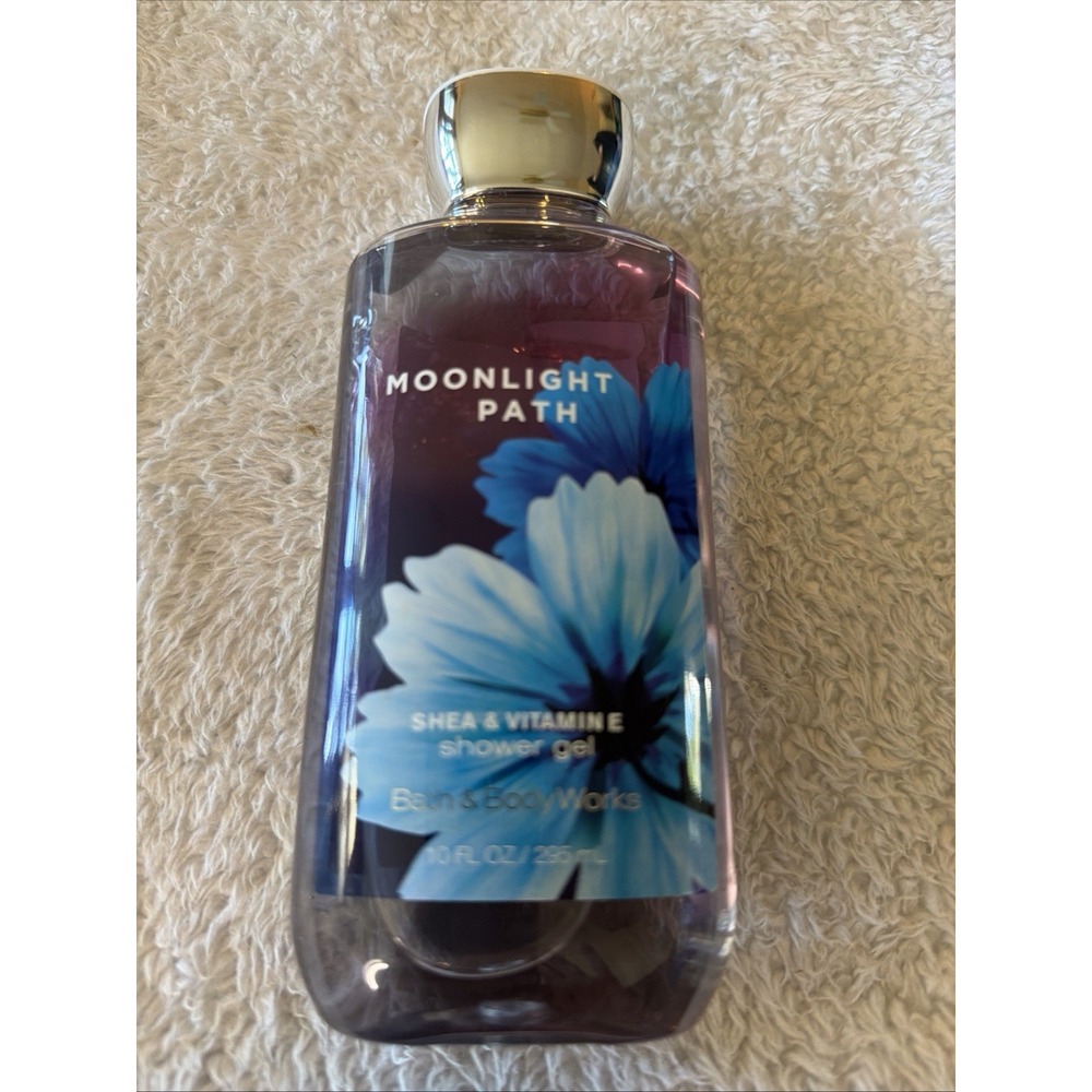 NEW Bath & Body Works MOONLIGHT PATH Shower Gel 10 oz Shea & Vitamin E - Retired